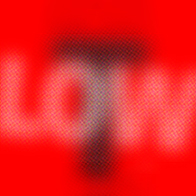 "Low T" is written in shadowy letters on a bright red background.