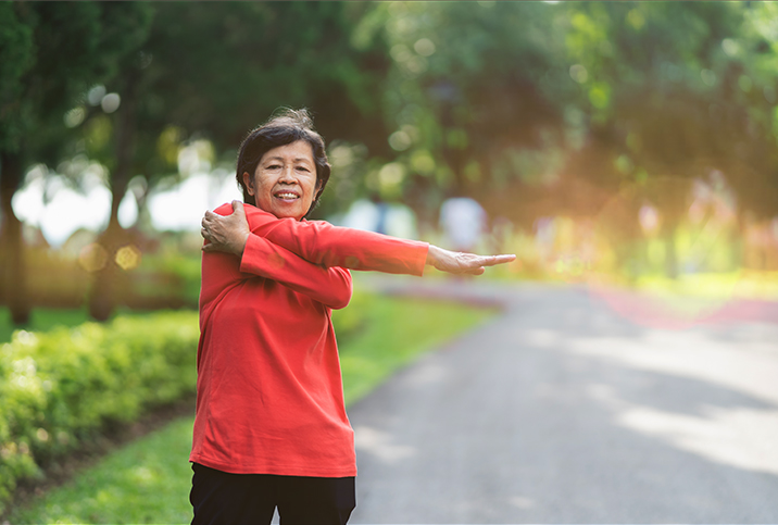 A-woman-over-60-stretches-before-exercise
