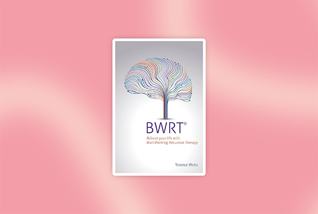 The cover of BWRT is against a pink cloudy background.