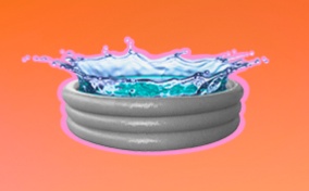 A-mini-pool-with-water-splashing-out