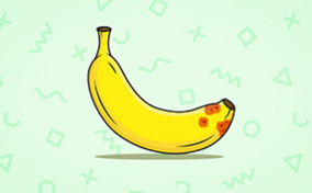 A-banana-with-psorisis-rash-the-tip