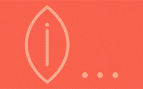 An oval with pointed ends forms the shape of a vulva, followed by an elipses.